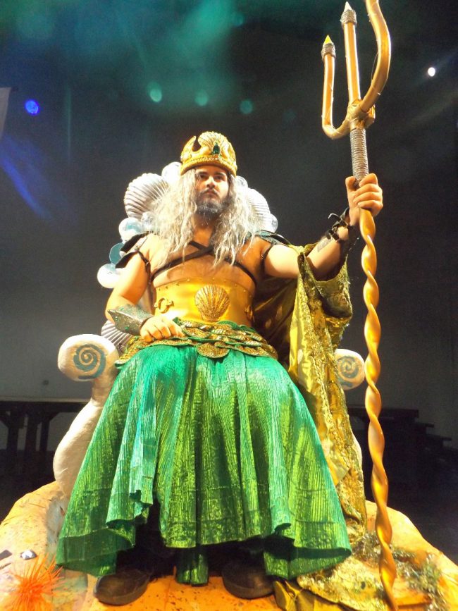 Michael Mendoza is King Triton. (© FlaglerLive)