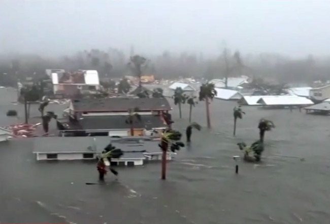 A video still from mexico Beach in Florida shown on CNN tonight. 