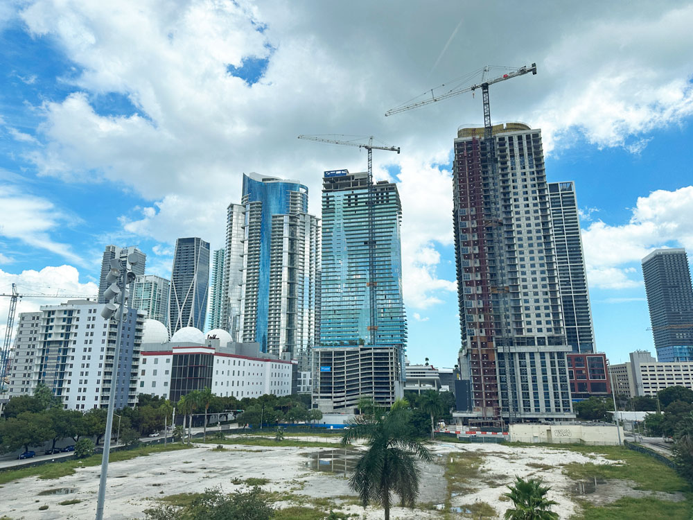 The Miami skyline will have a new, Trump-sized addition. (© FlaglerLive)