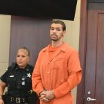 Michael Gilbert in court. (© FlaglerLive)
