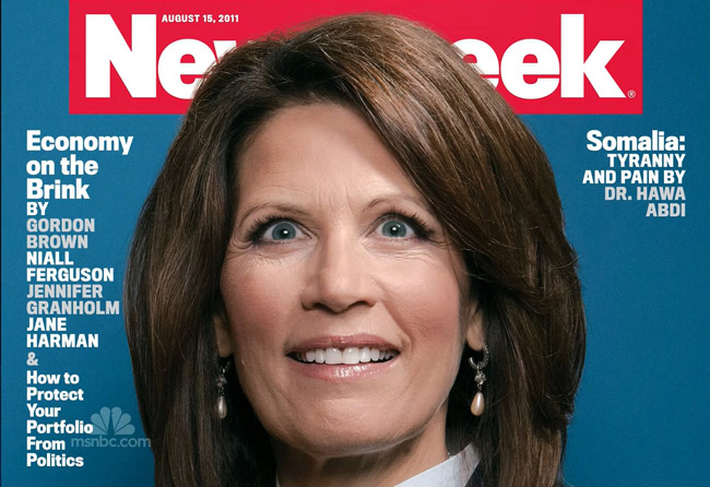 Turns out Chris Buck's portrait of Michelle Bachmann for last August's Newsweek cover story was dead on