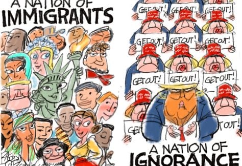 Immigration Divide by Pat Bagley, PoliticalCartoons.com