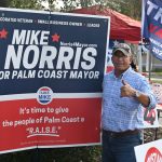 A Flagler County Republican Party resolution that failed was calling on Mayor Mike Norris to remember what he ran on, but also to acknowledge his misconduct since his election. (© FlaglerLive)