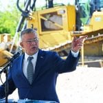 Palm Coast Mayor Mike Norris let loose on Raydient, the developer of the western expansion, on the project itself, and on a planned annexation, all of which he said he oes not support. (© FlaglerLive)