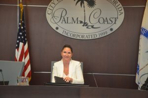 Palm Coast Mayor Milissa Holland. (c FlaglerLive) state of the city