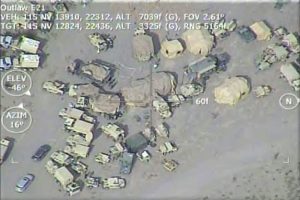 This U.S. Army command post, seen from a drone, is loaded with modern technology but uses a centuries-old structure.