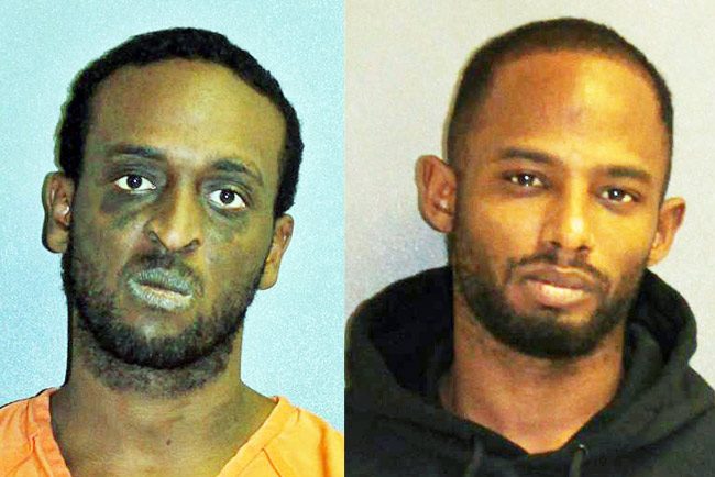 Julian Miller, right, of Palm Coast, is accused of being the ringleader of a heroin operation busted Friday in a joint operation between the Flagler County Sheriff's Office and the Volusia County Sheriff's Office, which netted nine arrests, including that of Miller and, in Palm Coast, that of Shykeem Thomas, left. 