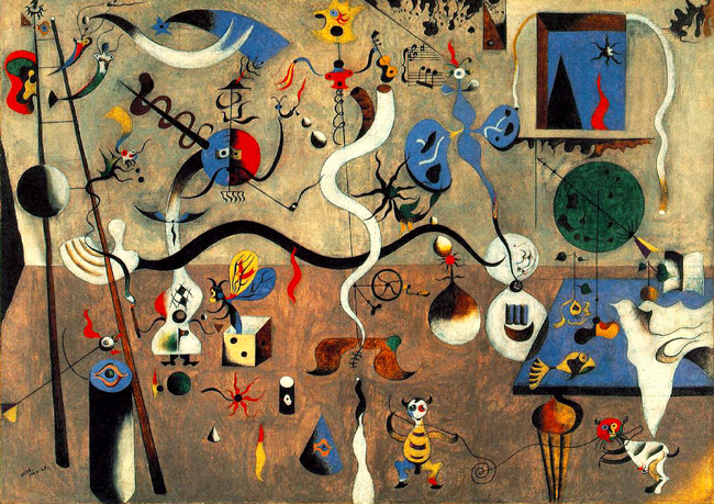 miro carnival of harlequin 1924