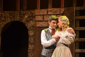 Hannah Hick as Cosette and Gabriel Auletti as Marius. (© FlaglerLive)