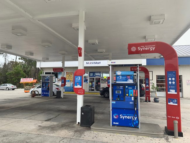 The Mobil Mart on State Road 100 in Palm Coast, where Zuheili Rosado was murdered six years ago. (c FlaglerLive)