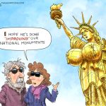 Statue Of Liberty Boob Job by Ed Wexler, CagleCartoons.com