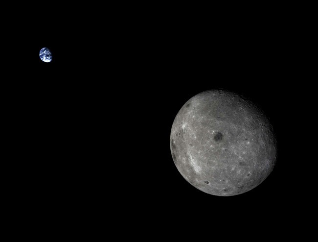 moon Earth from Chang'e 5-T1