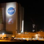 NASA’s Space Launch System rocket that will take an astronaut crew around the Moon rolls out to the launchpad. Joel Kowsky/NASA via Getty Images