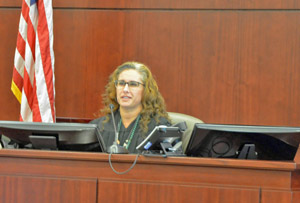 County Judge Melissa Moore-Stens. (© FlaglerLive)