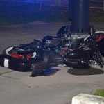 The motorcycle was catapulted past the road at the southeast corner of Belle Terre Parkway and Royal Palms Parkway. (© FlaglerLive)