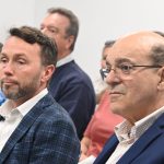 Assistant County Attorney Sean Moylan, left, and County Attorney Al Hadeed. (© FlaglerLive)