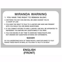 miranda rights full text warning