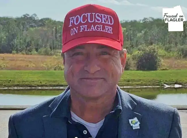 First-year County Commissioner Joe Mullins is self-branding his 'Focused on Flagler' approach, as in this image from his social media platforms. But the approach is keeping a broader picture somewhat out of focus. 