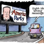 Musk is Wrong Messenger for 3rd Party by Jonathan Brown, PoliticalCartoons.com