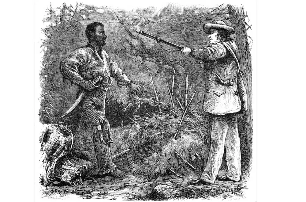 An illustration of 1831 slave revolt leader Nat Turner. 