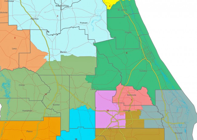 The new districts the Florida House approve largely follow base-map proposals that would shift Flagler's congressional district south.