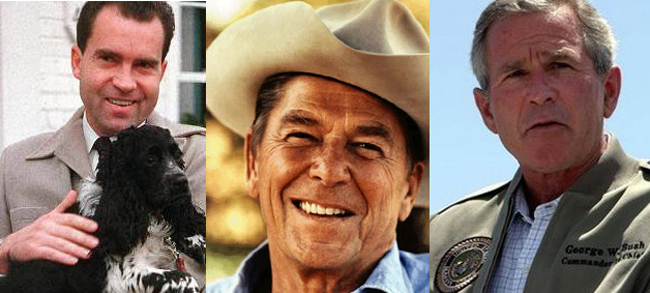 ronald reagan richard nixon george bush