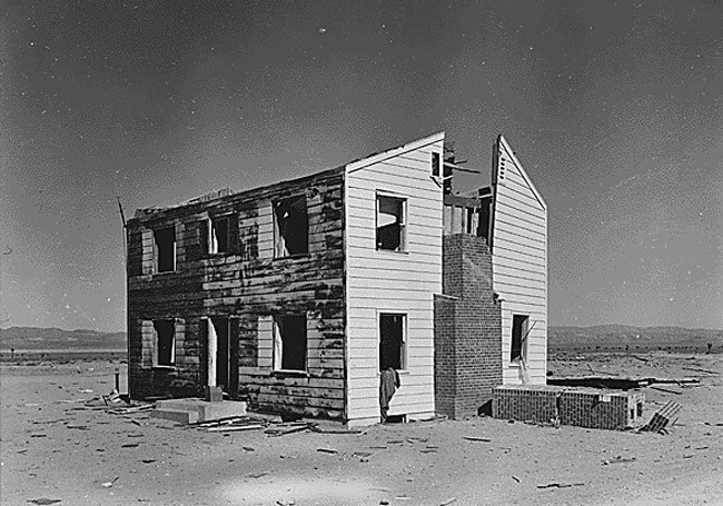 nuclear test blast house operation cue 1955