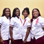 Bethune-Cookman University Nursing students, Sara Pascall, Tyana Mack, Rachel Lewis, and Dezja Durden successfully completed the School of Nursing Program.