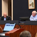 Flagler County Commissioner Donald O'Brien, in full campaign mode, said he hadn't joined the consensus to seek out cities' opinions on raising the sales tax. Commissioner Dave Sullivan disagrees. (© FlaglerLive)