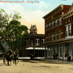 Ocala wants to go back in time: A 1908 postcard of Broadway, looking east. (Florida Memory)