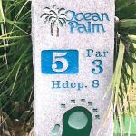 Rustic and beloved: the 5th hole sign at Ocean Palm Golf Club in Flagler Beach. (Flagler Beach)
