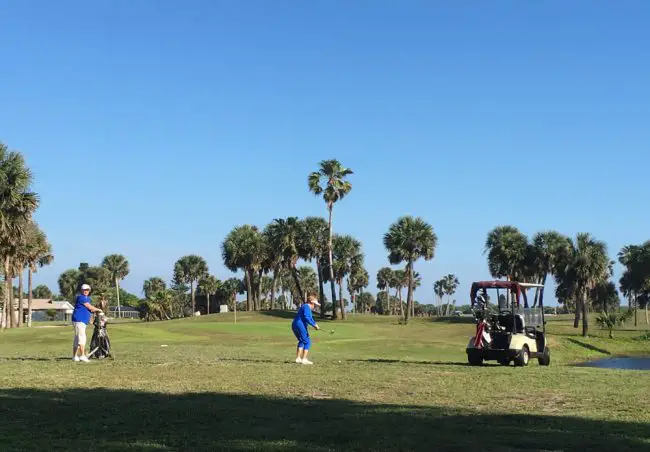 The course is not lacking for players. (© FlaglerLive)