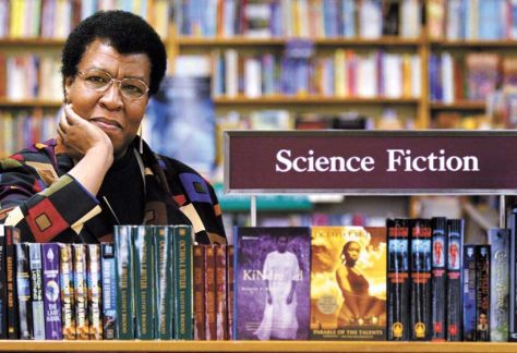 Octavia E. Butler poses in a Seattle bookstore in 2004. The celebrated science fiction author died in 2006. AP Photo/Joshua Trujillo