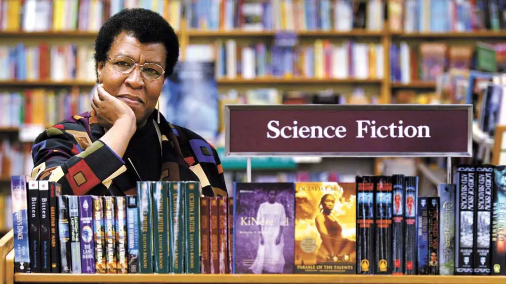 Octavia E. Butler poses in a Seattle bookstore in 2004. The celebrated science fiction author died in 2006. AP Photo/Joshua Trujillo