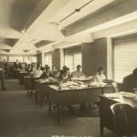 An office at 401 Seventh Avenue (West 32nd Street - West 33rd Street) in 1920. (NYPL collection)