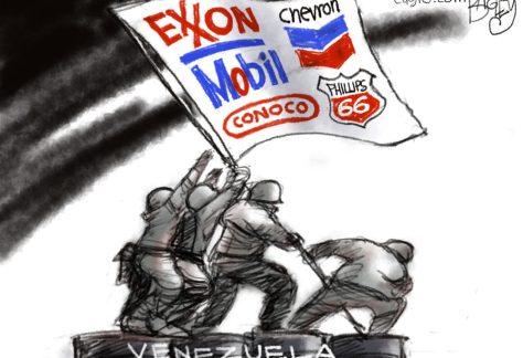Venezuela and Oil by Pat Bagley, The Salt Lake Tribune