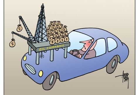 excessive war profits by Arend van Dam, politicalcartoons.com