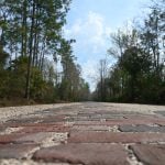 Old Brick Road, the historic road in western Flagler County that gave a future development--Old Brick Township--its name. (© FlaglerLive)