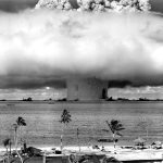 The U.S. detonates an atomic bomb at Bikini Atoll in Micronesia in the first underwater test of the device.