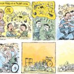 Israel vs the Palestinians - Repost by Daryl Cagle, CagleCartoons.com