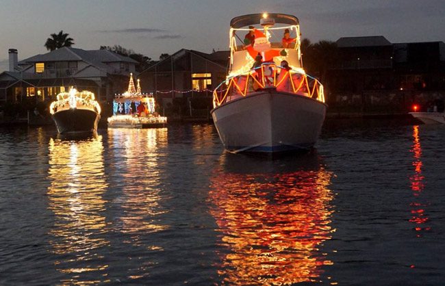 The Palm Coast Holiday Boat Parade is Saturday evening. See details below. (Facebook)