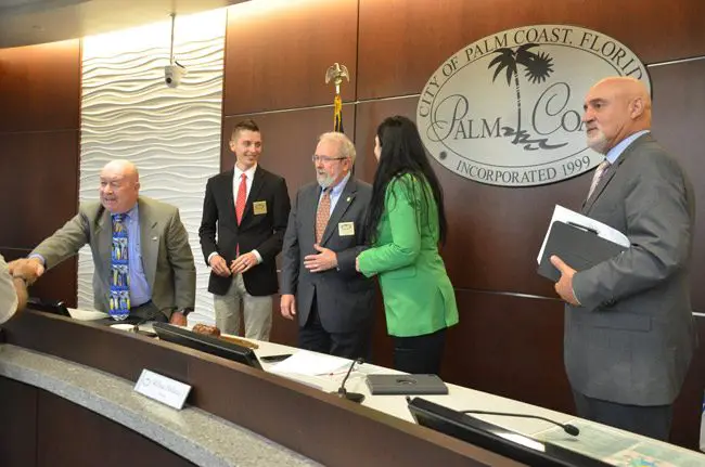 Palm Coast City Council members have different ideas about transparency. (© FlaglerLive)
