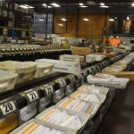 At its apex Palm Coast Data processed some 12 million pieces of mail a year. The company will now outsource that aspect of its operations and leave its long-time home on Commerce Boulevard. (© FlaglerLive)