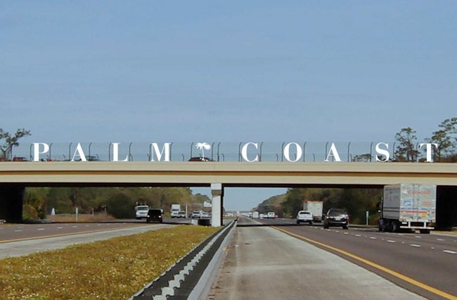 palm coast i-95 sign