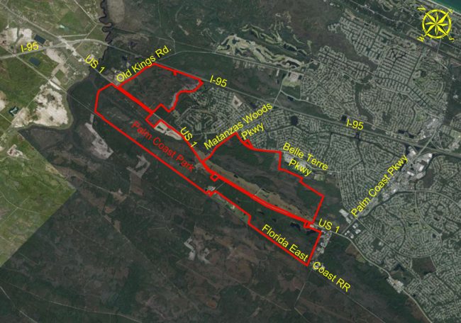 Palm Coast Park boundaries