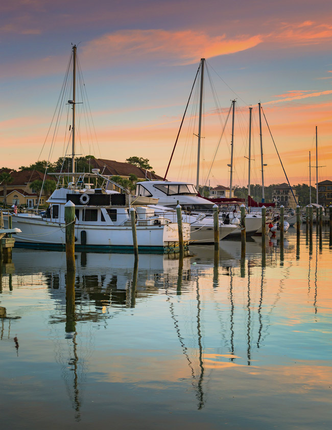 Palm Coast' s photo contest is on, with entries taken from now through May 31. See below, under Announcements, for details. Last year’s first-place winner, above,was 'Dawn at the Marina' by Vicki Payne.