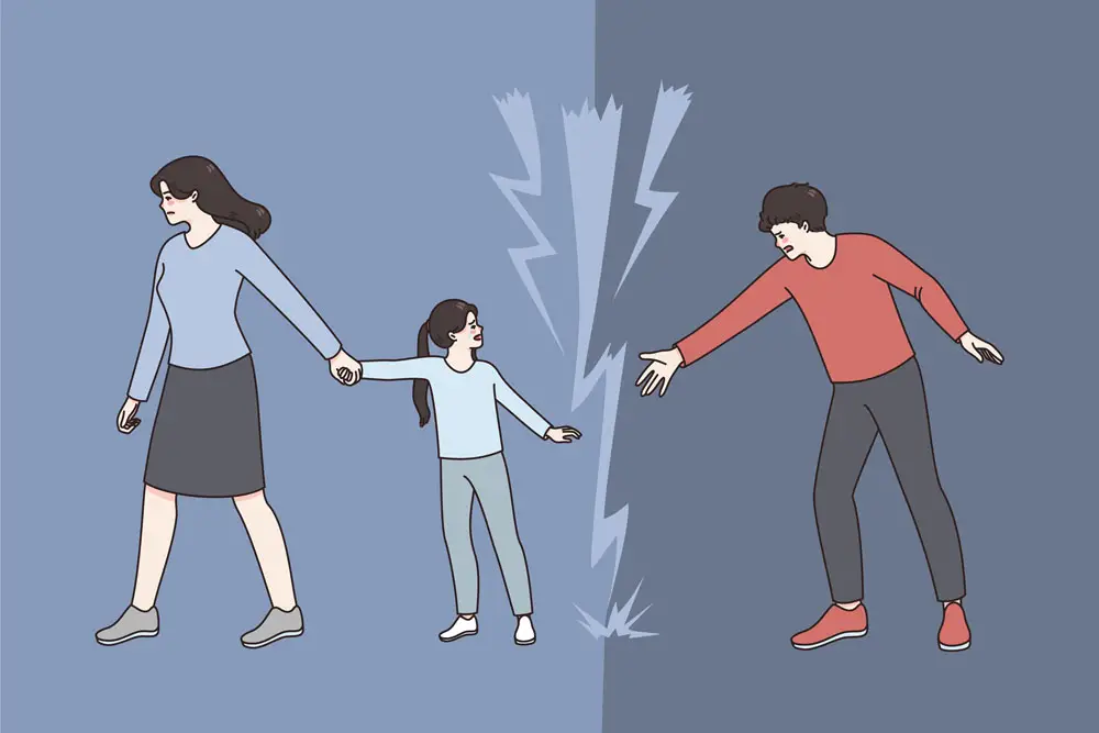 One form of domestic abuse involves a parent breaking their child’s connection with the other parent.