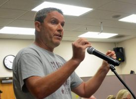 'You’ve kowtowed to other pressures and you’re just trying to kick it somewhere else,' Church on the Rock pastor James Bellino told Bunnell commissioners. (© FlaglerLive)