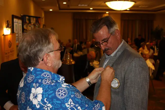 Pastor Charles Silano, honorary Rotarian. Click on the image for larger view. (Rotary Club)