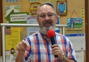 Pastor Terry Wines of Bunnell's First United Methodist Church. (© FlaglerLive)